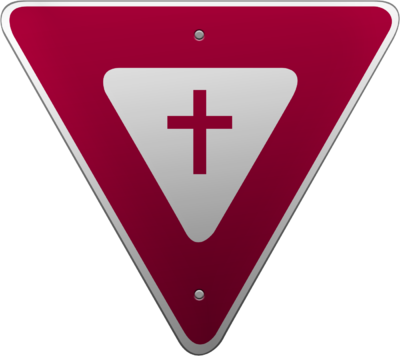 Yield - Yield One Way Sign (400x356), Png Download