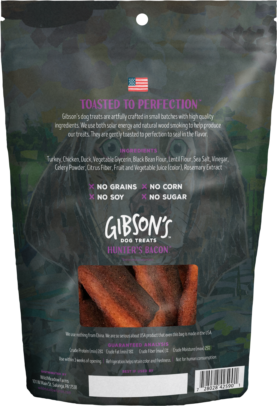 Gibson's Hunter's Bacon With Duck - Gibson's Toasted Chicken - Jerky Dog Treats, Toasted (1296x1800), Png Download