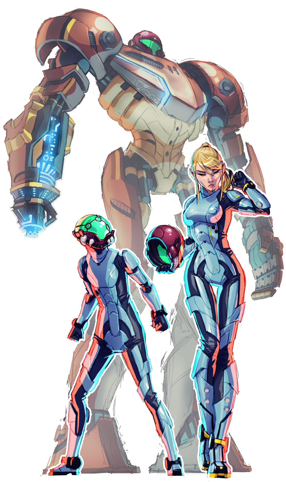 Samus Aran Metroid Pacific Rim - Pacific Rim Metroid (811x1270), Png Download
