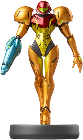 Super Smash Bros Samus Amiibo (500x537), Png Download
