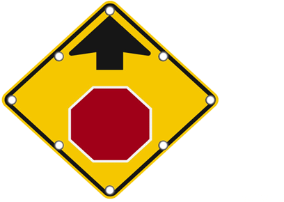 All Signs Archives - Stop Ahead Sign (509x300), Png Download
