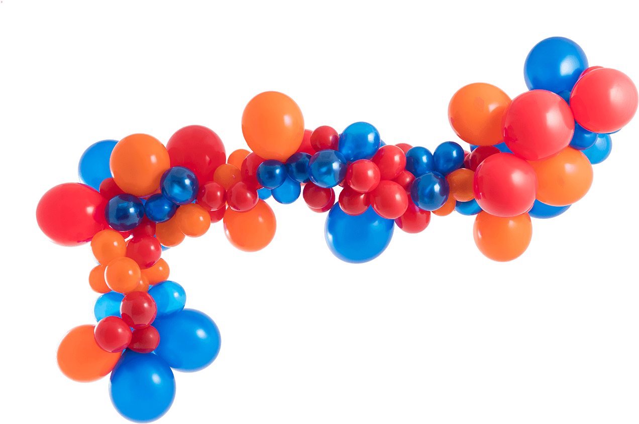 Blaze Balloon Garland Kit - Monster.com (1400x1400), Png Download