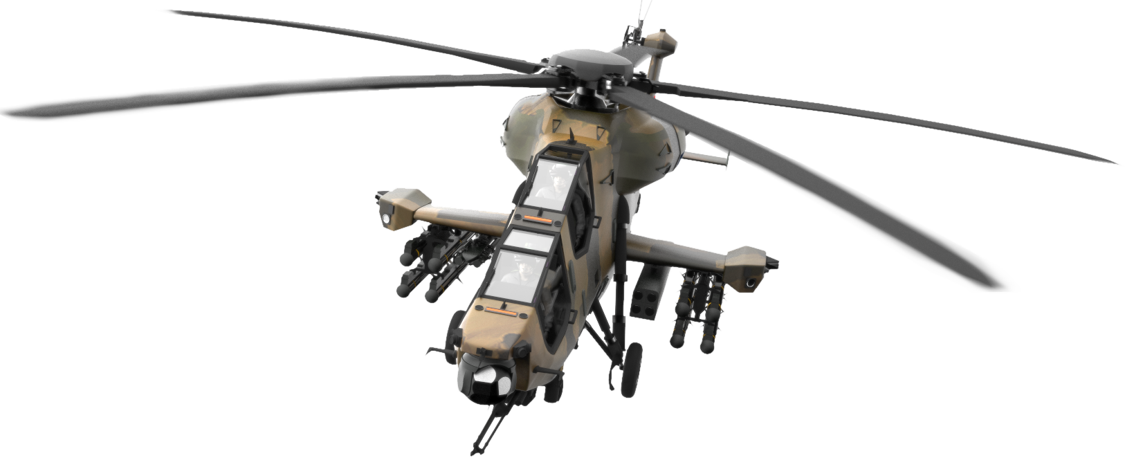 Atak - Atak 2 Helicopter (1626x662), Png Download