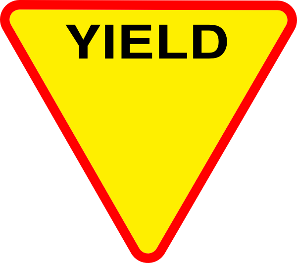 Yellow Yield Sign Clipart 3 By Joseph - Clip Art Yield Sign (600x531), Png Download