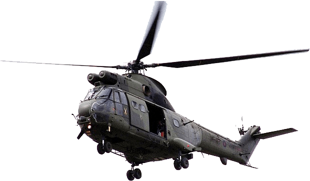 Army Helicopter Png Transparent Image - Helicopter Transparent (634x415), Png Download