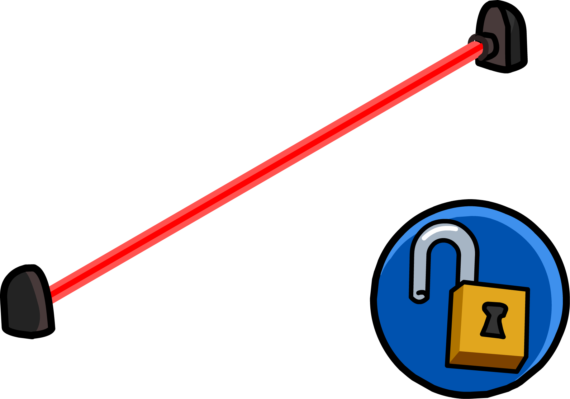 Lasers Transparent Security - Club Penguin Laser (1830x1282), Png Download
