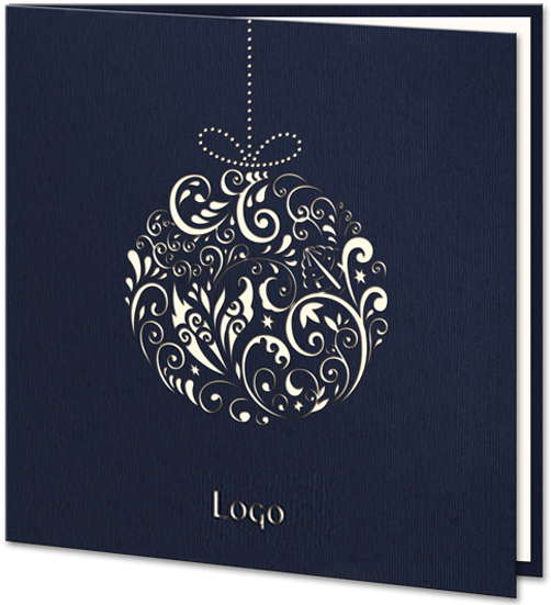 Navy Blue Laser Bauble - Laser (550x550), Png Download