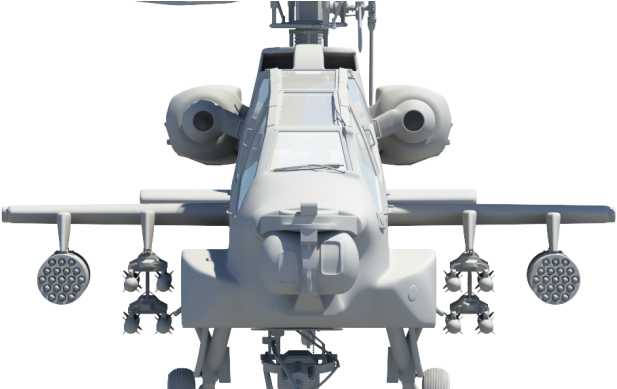 Apache Ah-64 Attack Helicopter 3d Model - Ah 64 Free 3d Model (700x388), Png Download