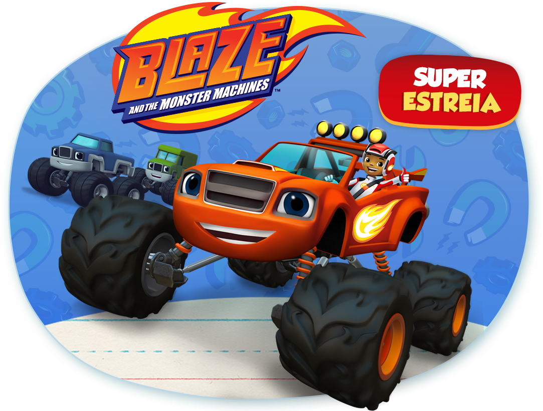 Walltastic 44524 Blaze And The Monster Machines Wallpaper (1110x855), Png Download