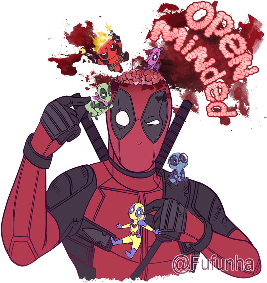 Open Minded By Fufunha - Deadpool Fanart (900x927), Png Download