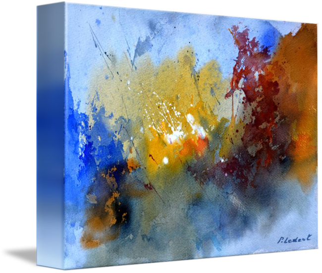 "back To The Future" By Pol Ledent, - Watercolor Paint (650x551), Png Download