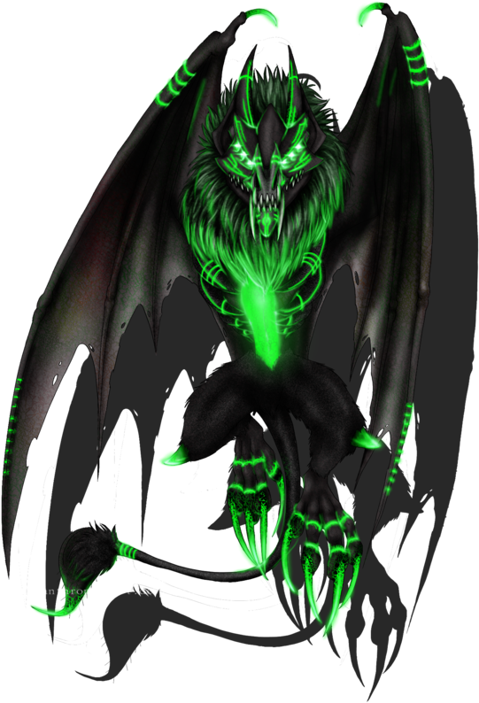Ryuu-transparent Background By Lycanthropeheart On - Black Wolf Art Transparent Background (600x803), Png Download
