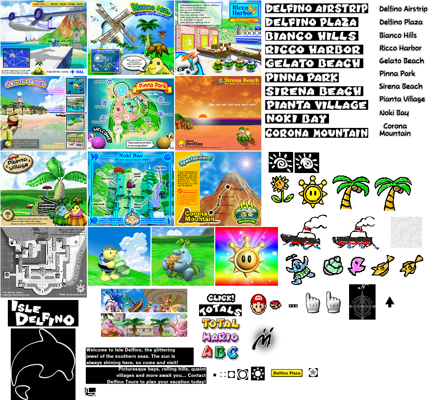 If Anyone Excels At Reading 3 Pixel Tall Text, Or At - Super Mario Sunshine Skybox (885x824), Png Download