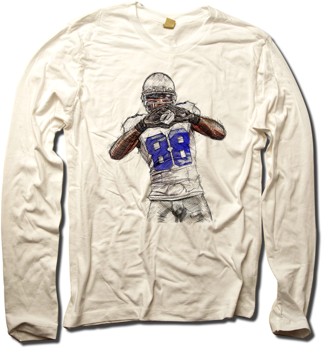 Dez Bryant Throw It Up - Flash Sale Corey Crawford Officially Licensed Nhlpa (1174x1212), Png Download