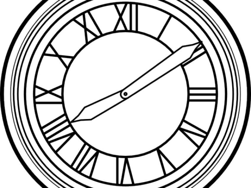 Back To The Future Clipart Clip Art - Back To The Future Clock Face (640x480), Png Download