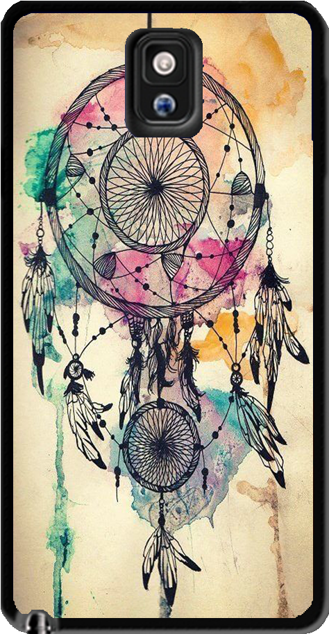 Dream Catcher Watercolor Dripping Samsung Galaxy S3 - Casing Vivo V7 Plus (956x1000), Png Download