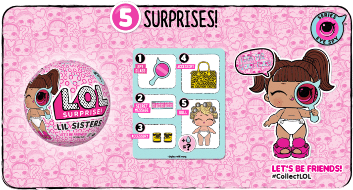 L - O - L - Surprise Lil Sisters Ball Eye Spy Series - Lol Surprise Eye Spy (768x431), Png Download