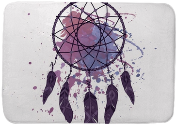 Vector Illustration Of Dream Catcher With Watercolor - Coque Samsung S5 Attrape Reve (400x400), Png Download