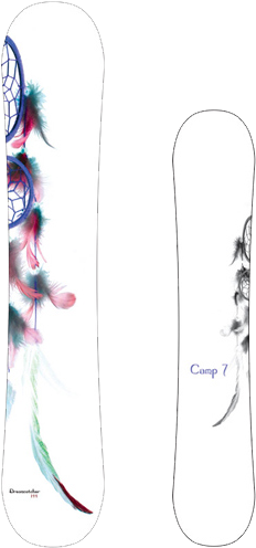 Camp Seven Dreamcatcher Snowboard (500x500), Png Download