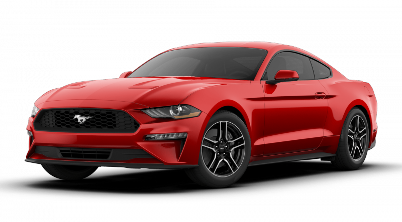 2019 Ford Mustang Race Red - Ford Mustang (800x443), Png Download