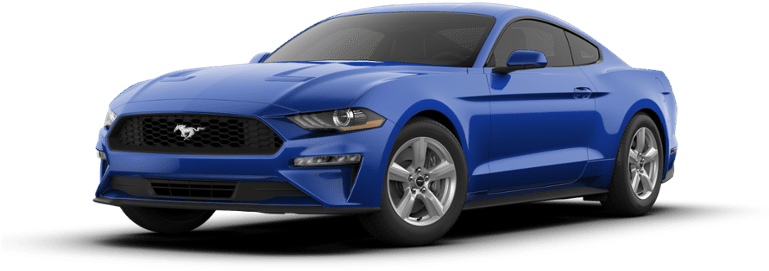 2018 Ford Mustang - Mustang Azul Png (768x384), Png Download