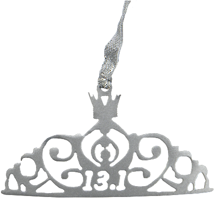 Silver Disney Princess Crown - Marathon (450x400), Png Download