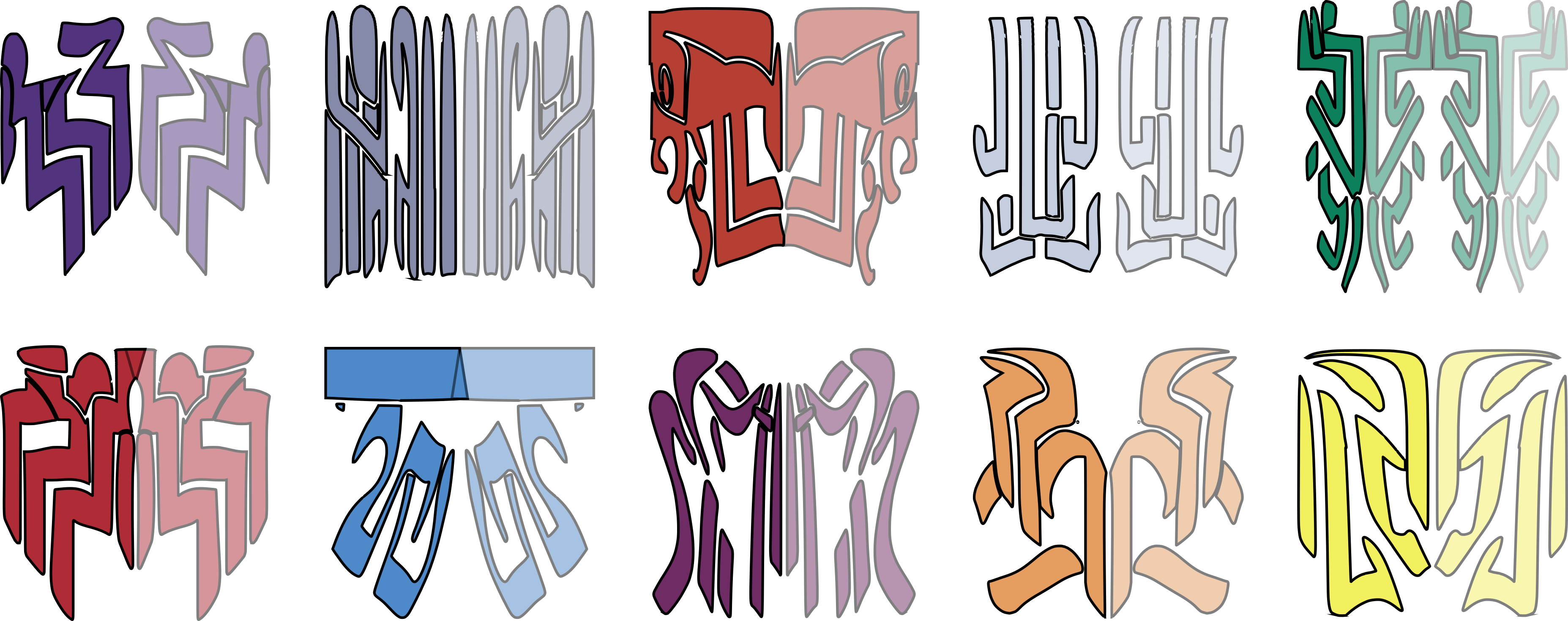 Void Glyphs Untangled (3710x1468), Png Download