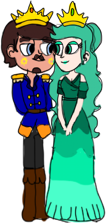 King Sun And Queen Peach By Joao13cavalcanti - Cartoon (480x800), Png Download
