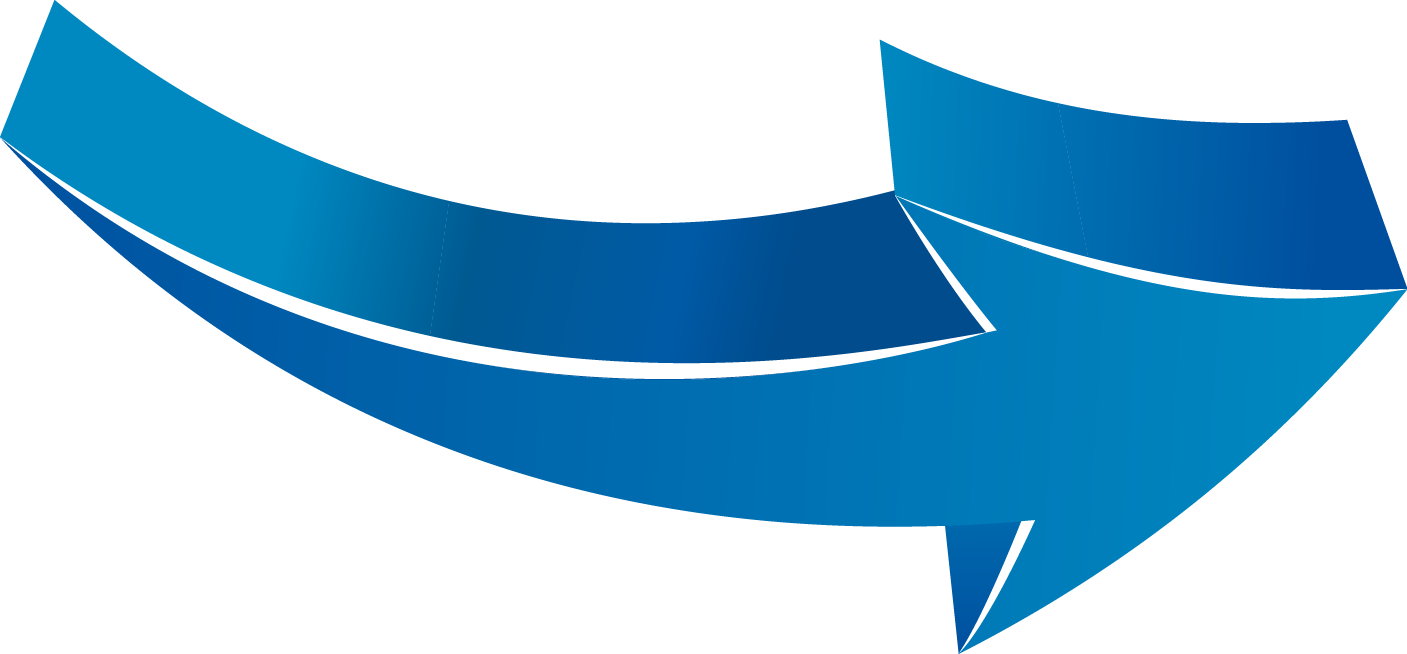 Arrows, 3d - Arrow 3d Blue Png (1407x654), Png Download