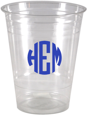 Monogrammed Clear Solo Cup - Ball Keychain (500x500), Png Download