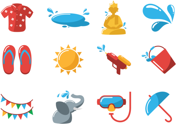 Solo Cup Png - Songkran Vector Png (700x490), Png Download