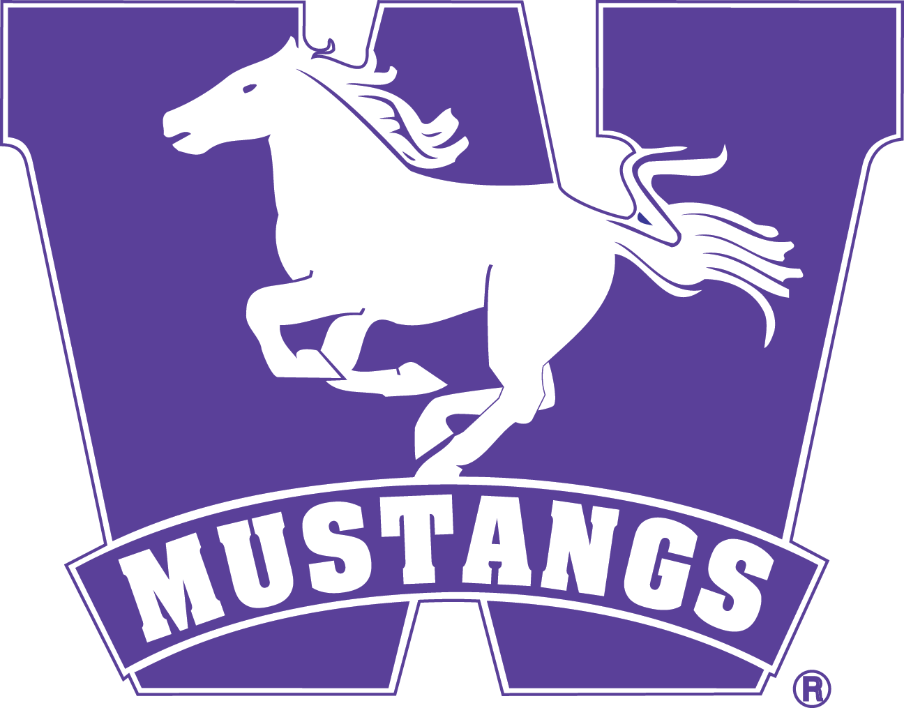 9 Mb - Western Mustangs Logo (1296x1015), Png Download