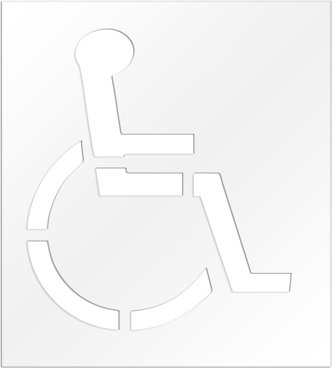 Image Is Not Available - Handicapped Parking Sign Size (1375x1500), Png Download