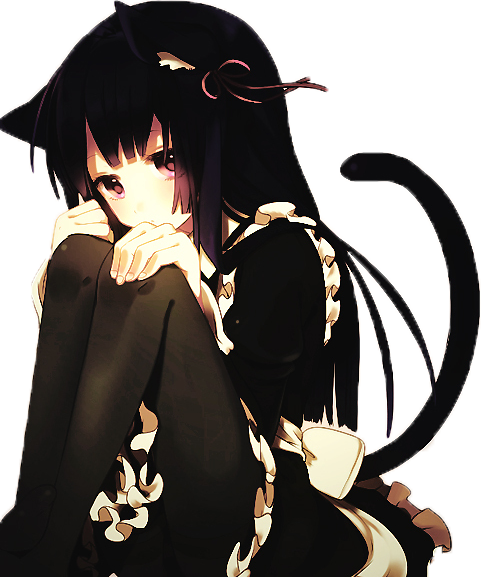 Kawaii Anime Renders - Anime Neko Girl Sad - Free Transparent PNG ...