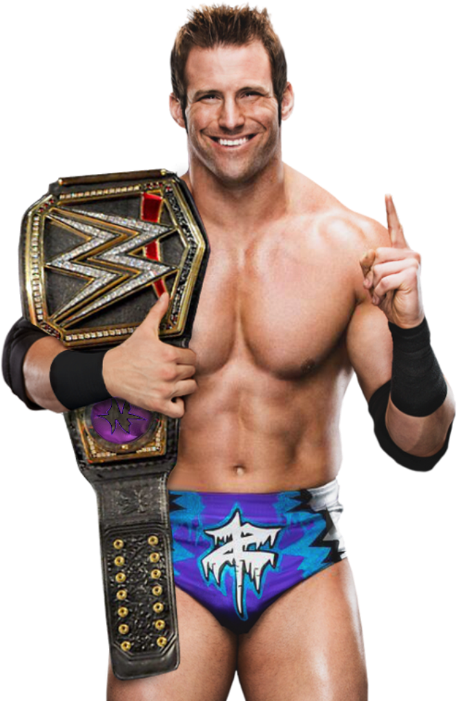 Zack Ryder Holding Wwe World Heavy Weight Championship (676x1024), Png Download