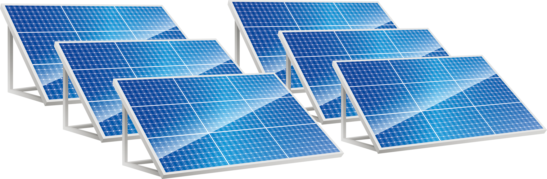 Solar Power Panel Energy Renewable Photovoltaics Transprent - Solar Panel Background Png (1762x578), Png Download