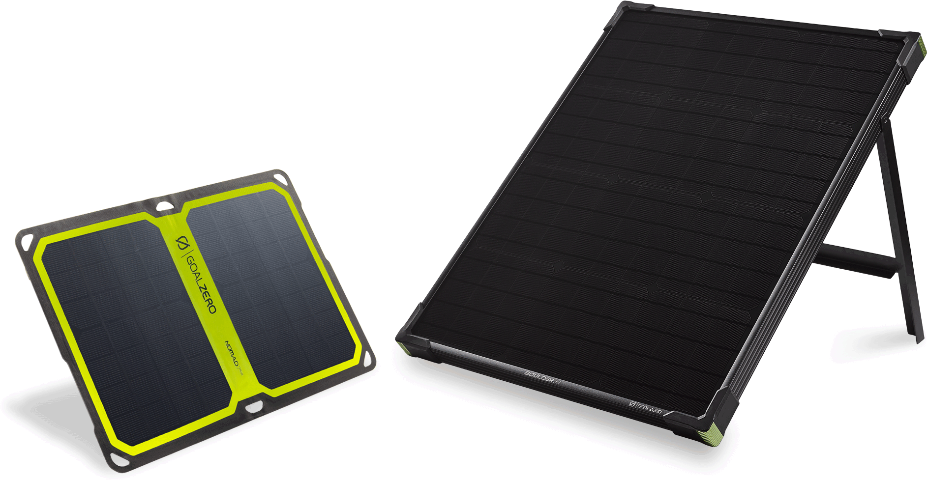 Nomad Vs Boulder Solar Panels - Goal Zero Boulder 50 Solar Panel, Panels (2000x1090), Png Download