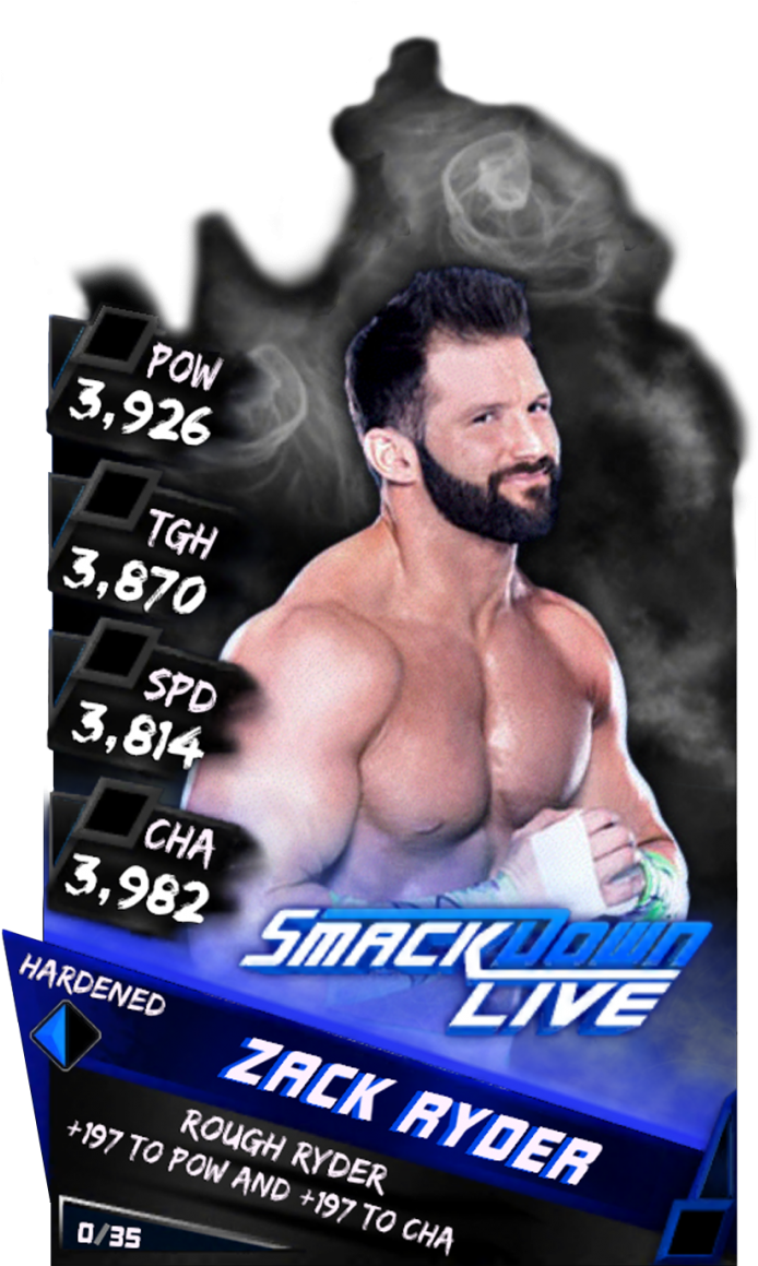 Zackryder S3 15 Summerslam17 Supercard Zackryder S4 - Wwe Supercard Hardened Cards (733x1158), Png Download