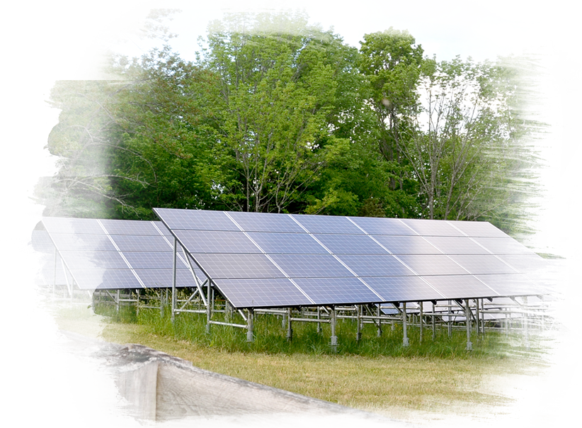 We Are Powered By Solar Panels & Have No Carbon Footprint - Architecture (822x604), Png Download