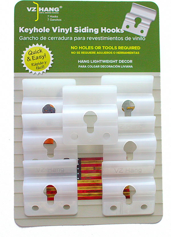 Vz Hang Vinyl Siding Keyhole Hooks Package Of - Vinyl Siding (600x833), Png Download