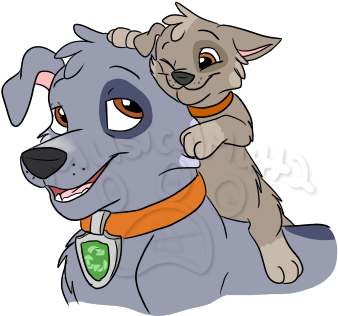 Grandpa Rocky - Paw Patrol Sage And Rocky (700x500), Png Download
