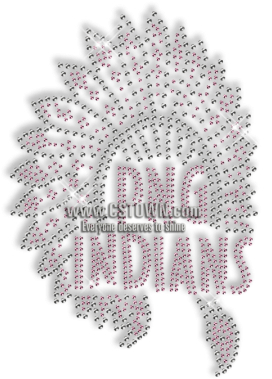Hot Sparkle Rhinestone Png Indians Iron On Transfer - Cross-stitch (450x450), Png Download