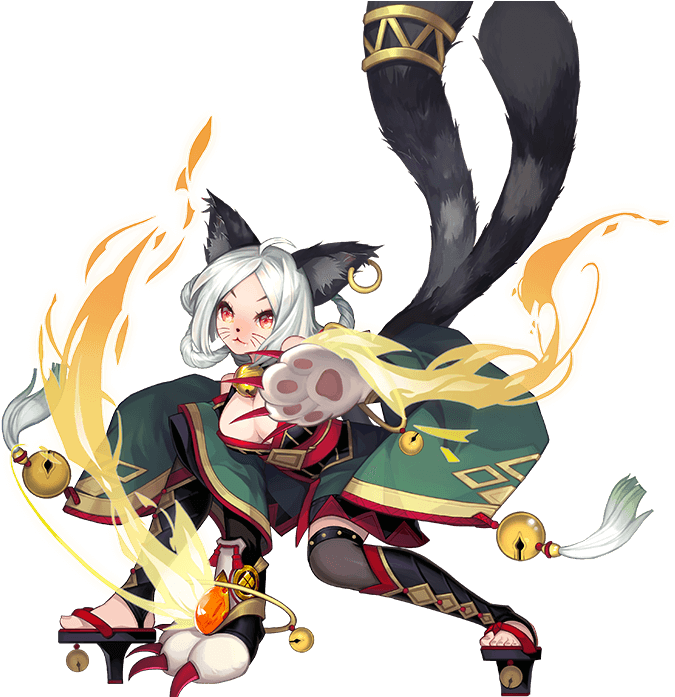 Kyuumei Neko - Onmyoji Arena Kyuumei Neko (830x696), Png Download