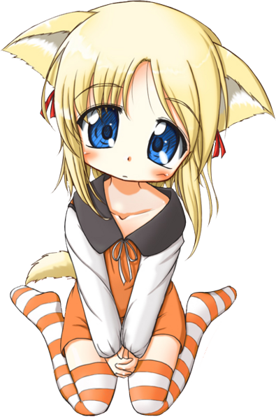 1-neko - Baby Werewolf Anime (395x600), Png Download