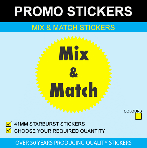 Mix Match Yellow - Special Offer Stickers (499x500), Png Download