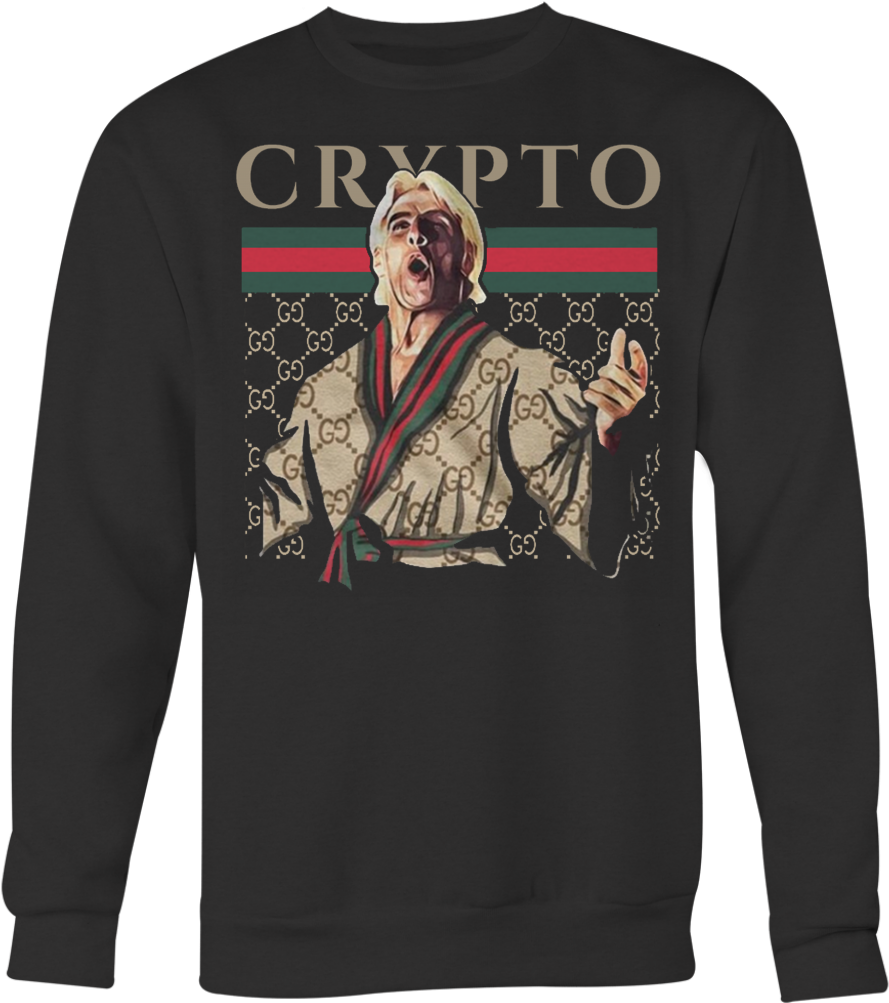 Ric Flair Crypto - Ric Flair Gucci Shirt (1024x1024), Png Download