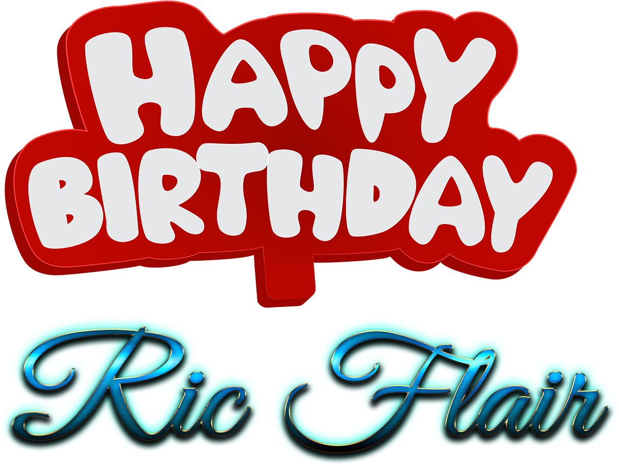 Ric Flair Happy Birthday Name Logo (1740x1052), Png Download