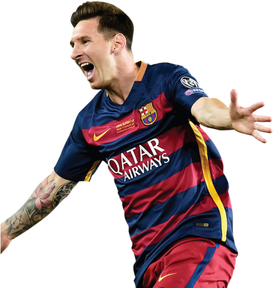 Download Lionel Messi Fathead Soccer Player Cut Out PNG Image with No
