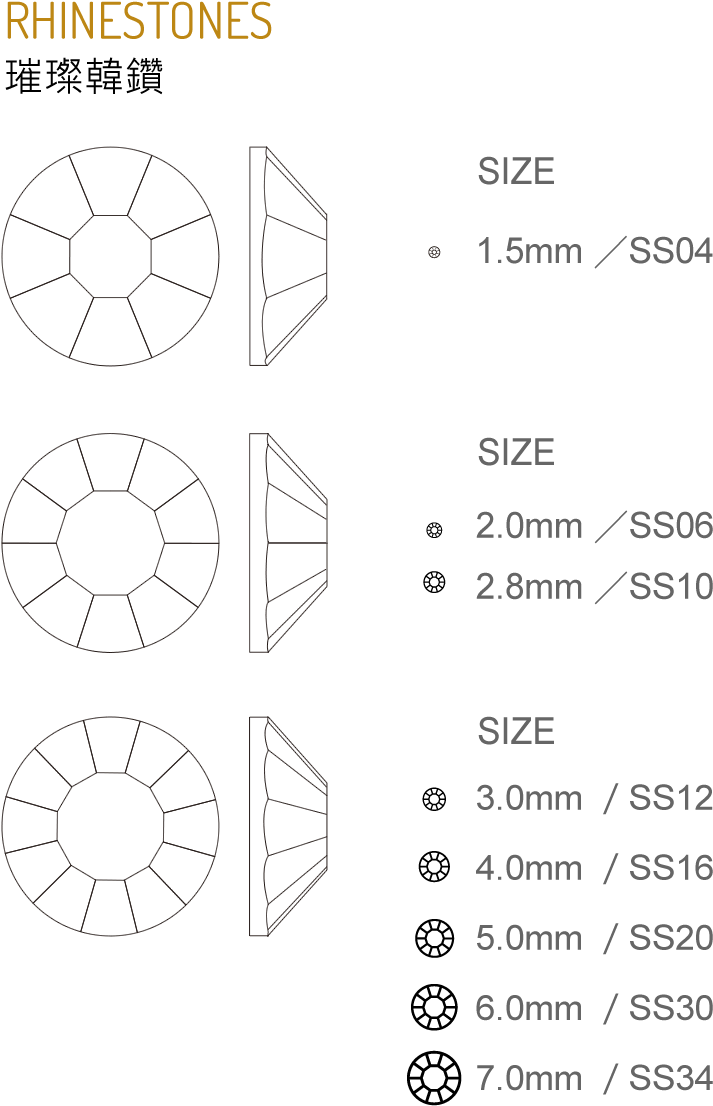 We Choose The Best Quality Korean Rhinestones Are Consistent - Circle (737x1128), Png Download