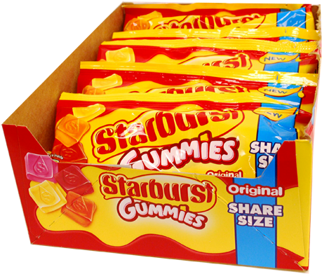 Starburst Gummies Original Share Size - Starburst Original Gummies Candy Share Size Pack, 3.5 (500x500), Png Download